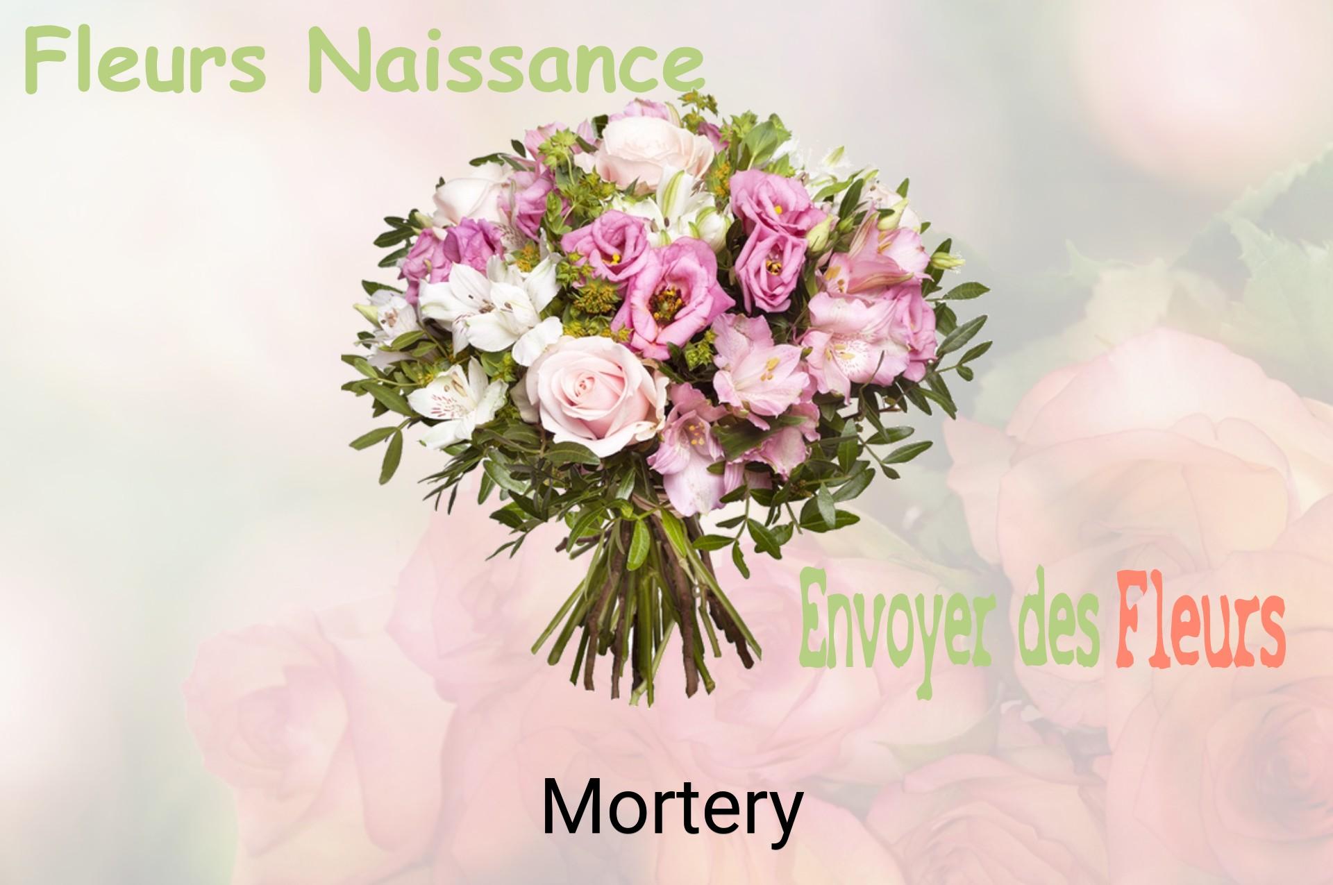 Bouquet de fleurs de naissance livré à Mortery